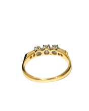 18ct Yellow Gold and Platinum Antique Diamond Dress Ring