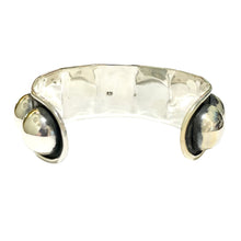 Sterling Silver Chunky Bauble Cuff Bracelet