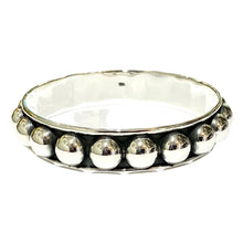 Sterling Silver Medium Bauble Solid Bangle
