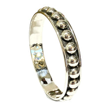 Sterling Silver Thin Bauble Solid Bangle