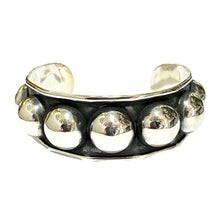 Sterling Silver Chunky Bauble Cuff Bracelet
