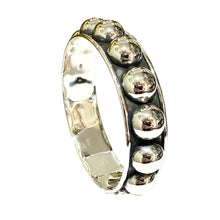 Sterling Silver Large Bauble Solid Bangle