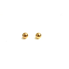 9ct Yellow Gold Large Ball Stud Earrings