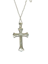 Sterling Silver Turquoise Cross Pendant
