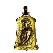 22ct Yellow Gold Black Diamond Set Belle Époque Style Pendant