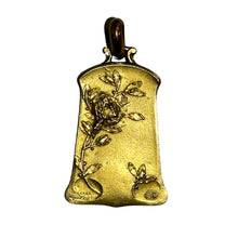 22ct Yellow Gold Black Diamond Set Belle Époque Style Pendant