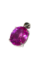 Pink Topaz Pendant Sterling Silver