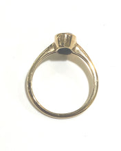 9ct Gold Rounded Black Opal Ring