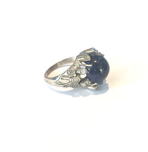 14ct White Gold Tanzanite and Diamond Ring