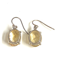 Sterling Silver Lemon Citrine Earrings