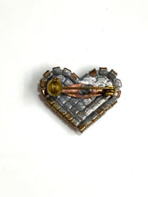 Red Crystal Heart Shaped Brooch