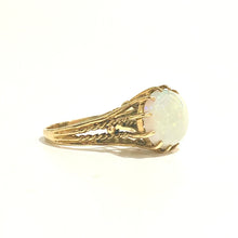 18ct Yellow Gold Solid Mintabie Opal Ring