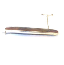 Sterling Silver Agate Brooch