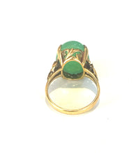 14ct Yellow Gold 10ct Chrysoprase Ring