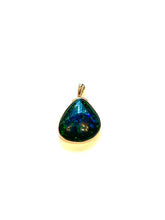 9ct Gold Large Black Opal Pendant