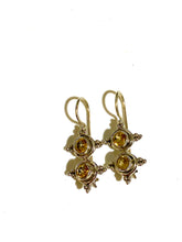 Sterling Silver Citrine Drop Earrings