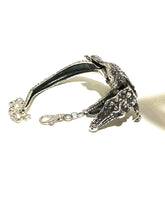 Sterling Silver Australian Crocodile Segmented Bracelet