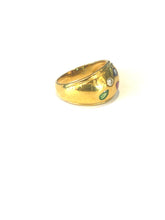 18ct Gold Ruby, Sapphire and Emerald Ring
