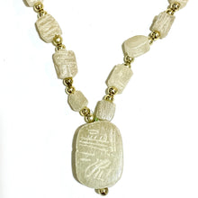 Carved Alabaster Beaded Necklace