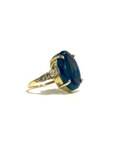 14ct Yellow Gold Opal and Diamond Ring