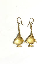 Sterling Silver Gold Plate Enamel and CZ Fish Earrings