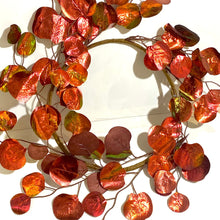 Hanging Red Gum Leaf Wreath