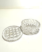 Lead Crystal Round Lidded Jewellery Box