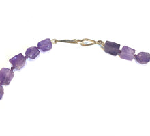 Amethyst Square Bead Necklace