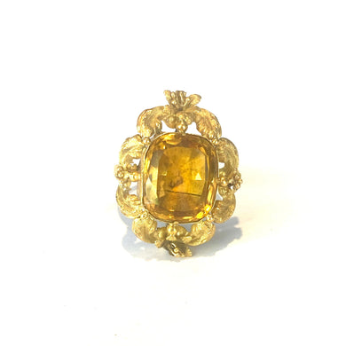 18ct Yellow Gold Victorian Citrine Ring