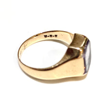 Antique Yellow Gold Amethyst Signet Ring