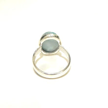 Sterling Silver Larimar Oval Cabochon Ring