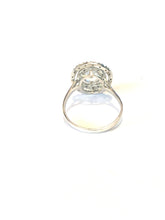 10ct Aquamarine and Diamond Ring