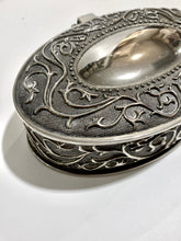 Vintage Silver Tin with Velvet Lining