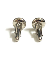 Ferragamo Round Silver Cufflinks
