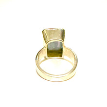 Sterling Silver Extra Large Baguette Mystic Topaz Ring