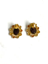 Sapphire and Australian Opal Stud Earrings