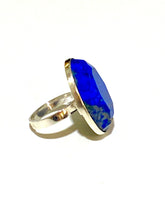 Sterling Silver Oval Lapis Lazuli Ring