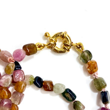 Natural Tourmaline Opera Length Necklace