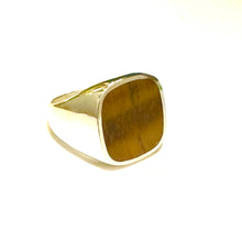 Sterling Silver Tiger's Eye Men's Signet Ring