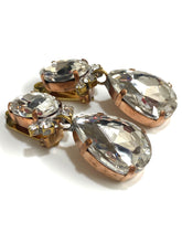 Crystal Clip On Drop Earrings
