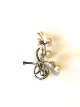 Pearl and Sterling Silver Brooch