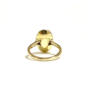 9ct Yellow Gold Agate Ring