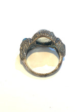 Sterling Silver Moonstone and Topaz Ring