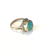 Sterling Silver Round Turquoise Ring