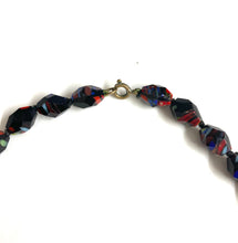 Vintage Italian Faceted Glass Beaded Necklace