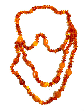 Baltic Amber Triple-Strand Graduated Necklace