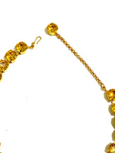 Yellow Vintage Swarovski Crystal Necklace