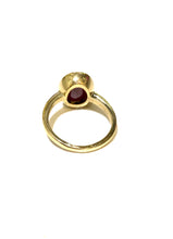 9ct Yellow Gold 4.05ct Natural Ruby Bezel Set Ring