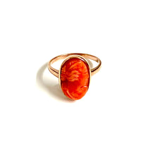 9ct Rose Gold Momo Coral Cameo