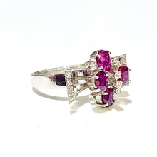 18ct White Gold Ruby and Diamond Ring